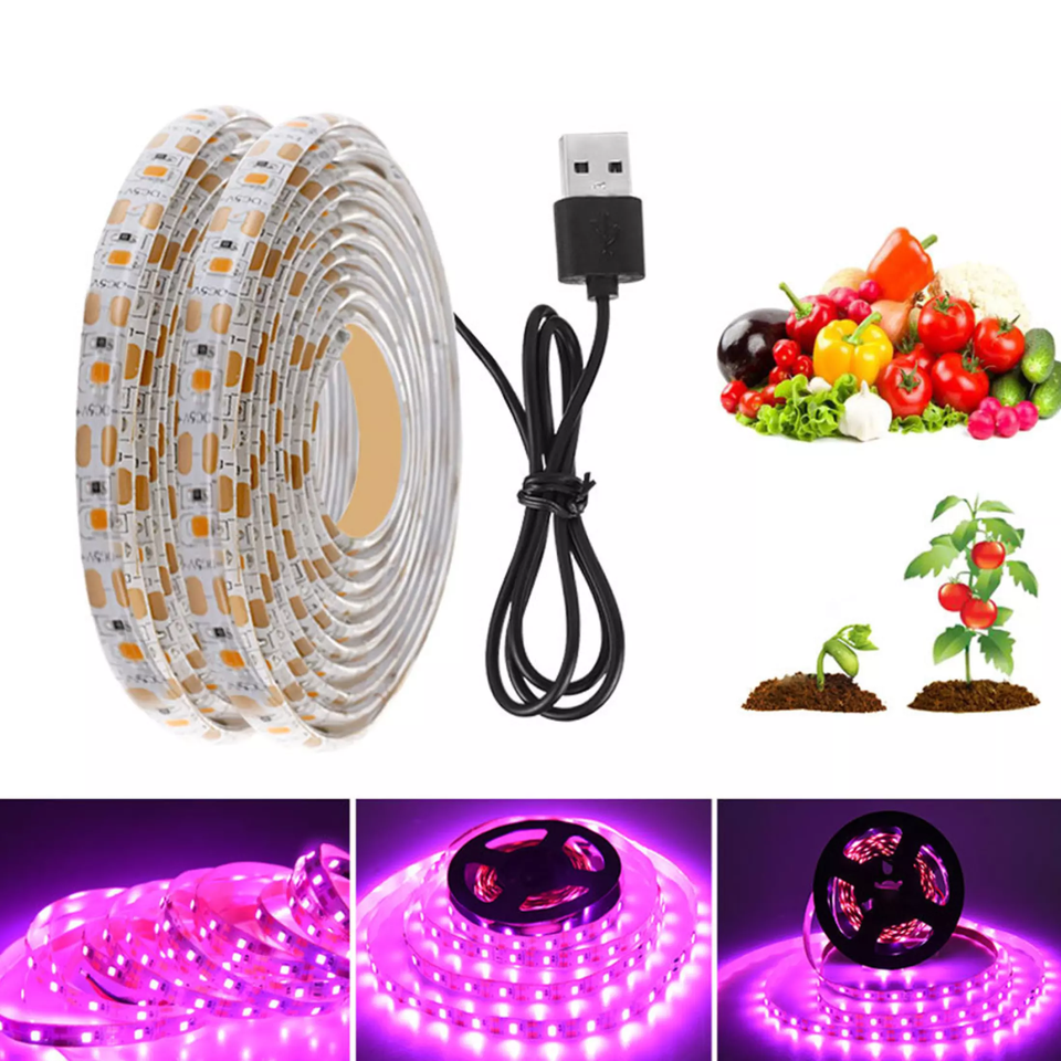 19M, LED Plant Growth Light full Spectrum 5V USB