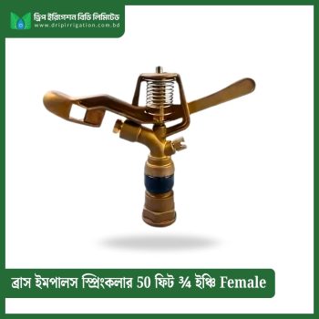 Brass Impulse  Sprinkler 50 feet  ¾ inch Female