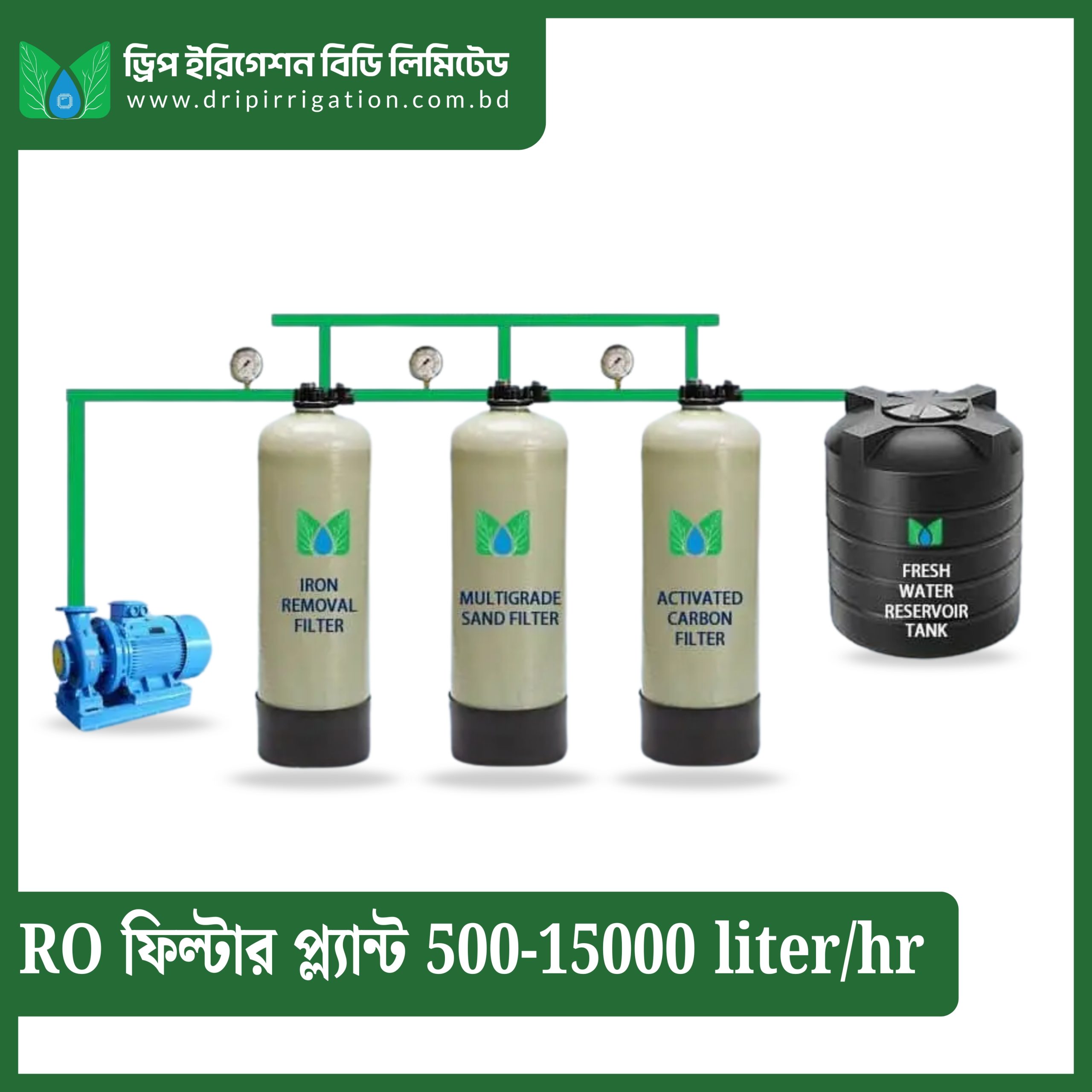 RO Filter Plant 500-15000 liter/hr