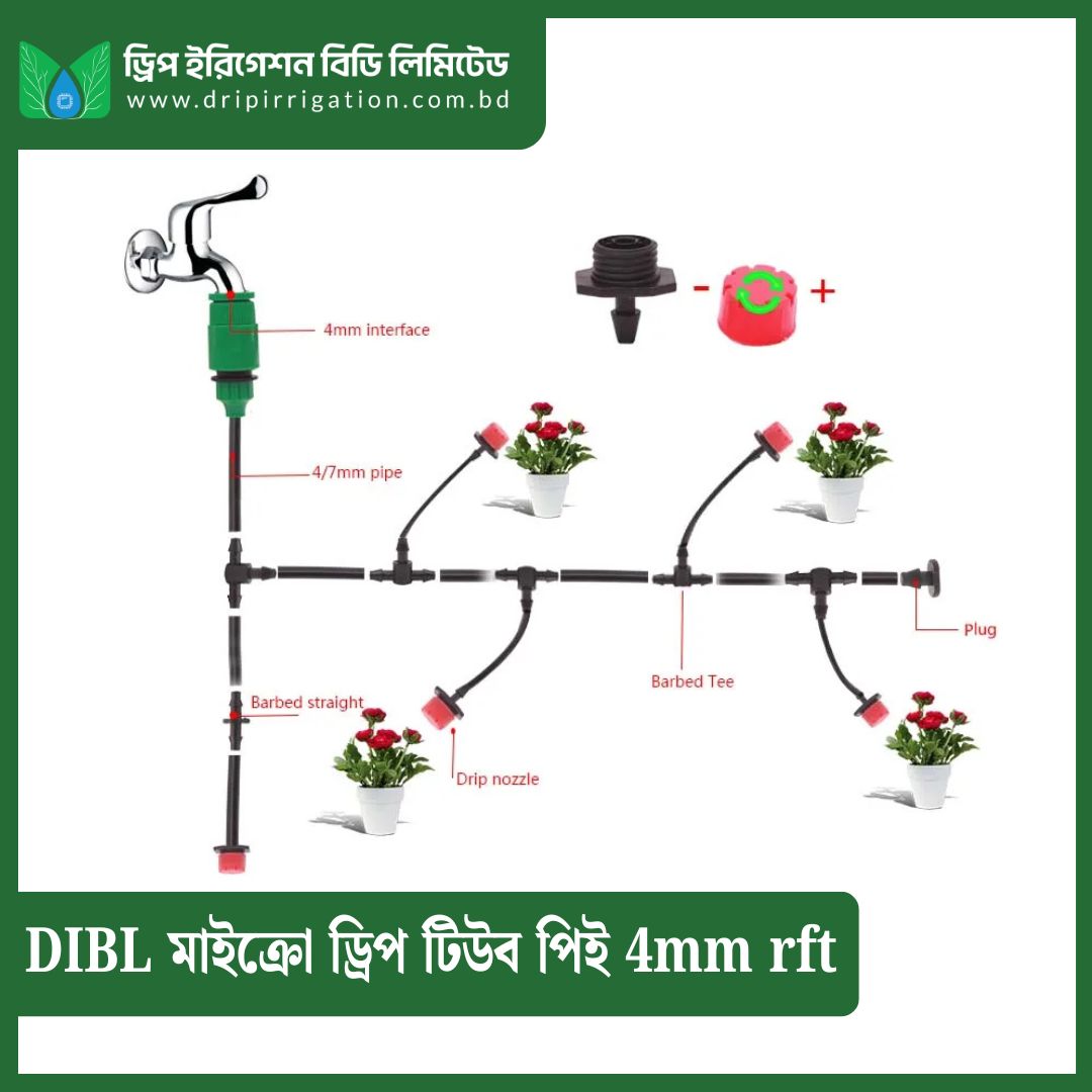 DIBL Micro Drip Tube 4mm rft - Image 2